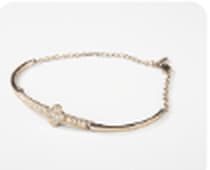 Gold Crystal Bangle Bracelet
